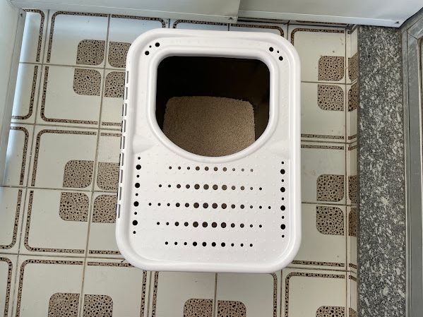 Caixa Sanitária Petmate Top Entry, Cor Cinza
